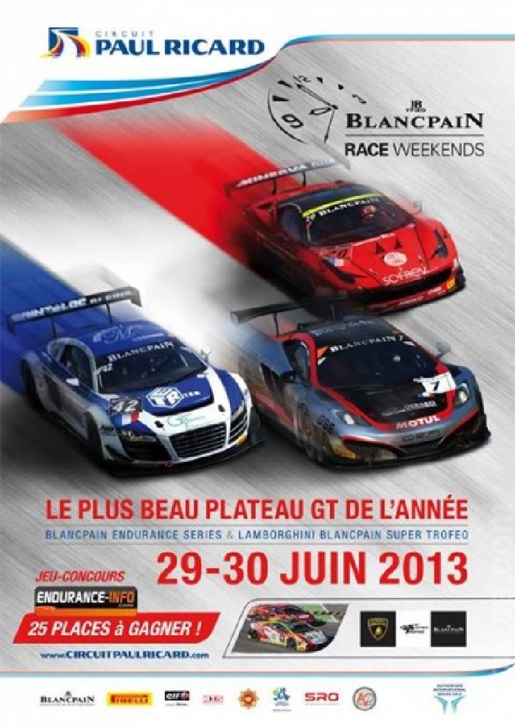 Poster of Blancpain Endurance Series Paul Ricard 2013, Blancpain GT Series round 03, France, 28 - 30 June 2013