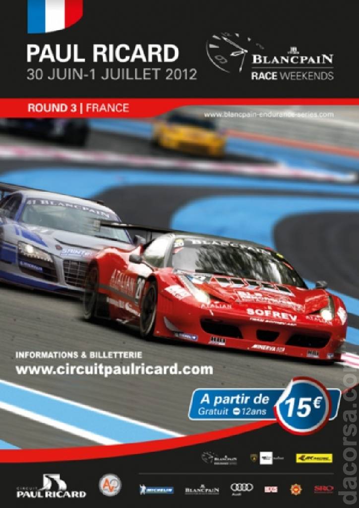 Poster of Blancpain Endurance Series Paul Ricard HTTT 2012, Blancpain GT Series round 03, France, 30 June - 1 July 2012