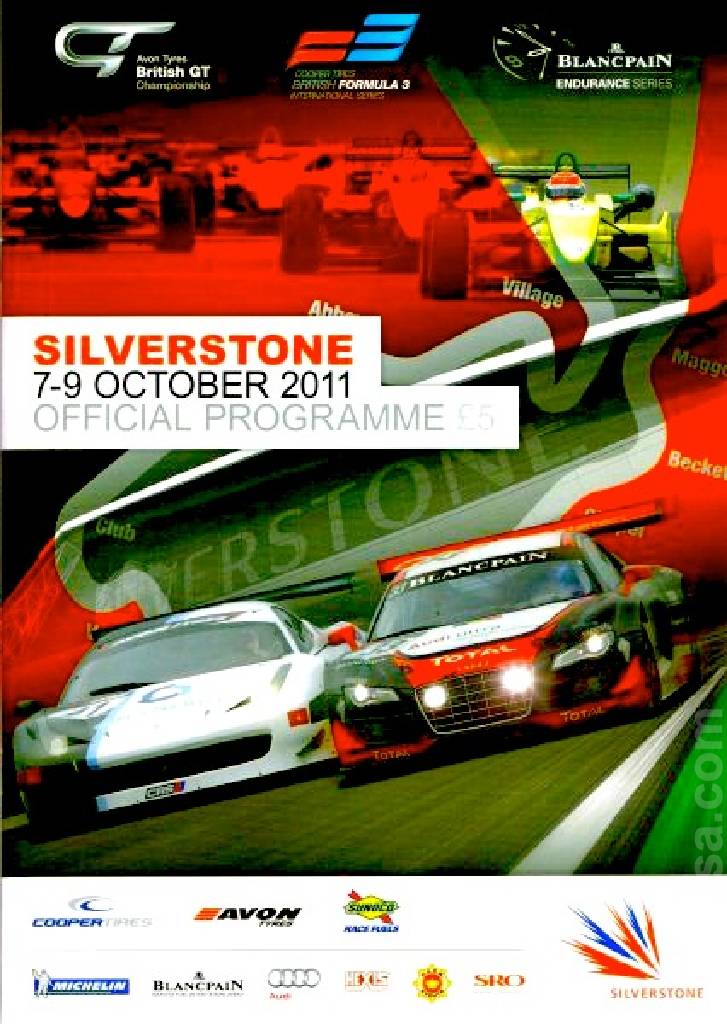 Poster of Blancpain Endurance Series Silverstone 2011, Blancpain GT Series round 05, United Kingdom, 9 October 2011