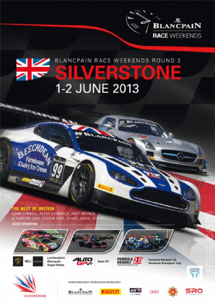 Poster of Blancpain Endurance Series Silverstone 2013, Blancpain GT Series round 02, United Kingdom, 1 - 2 June 2013
