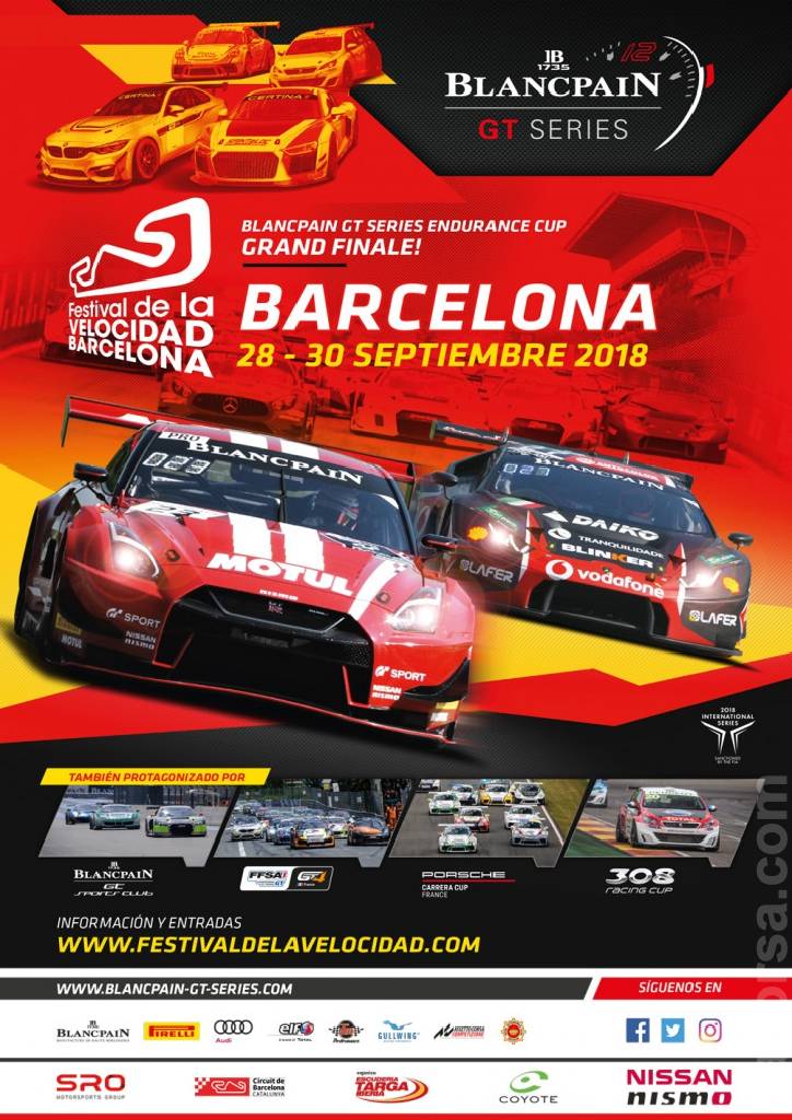Poster of Blancpain GT Series Endurance Cup Catalunya 2018, Spain, 28 - 30 September 2018