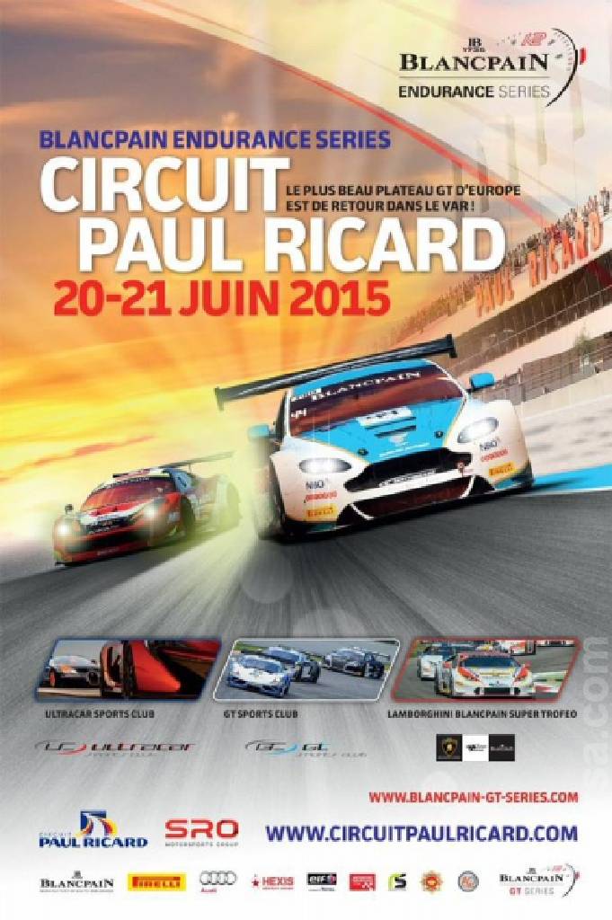 Poster of Blancpain GT Series Endurance Cup Le Castellet 2015, France, 20 - 21 June 2015