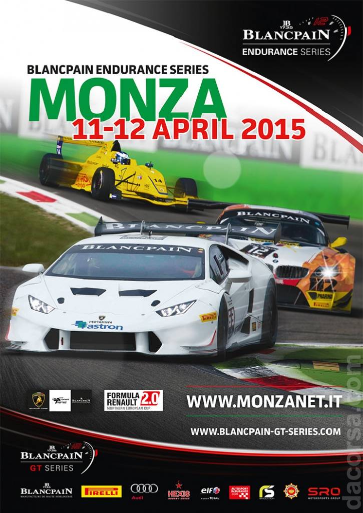 Poster of Blancpain GT Series Endurance Cup Monza 2015, Italy, 11 - 12 April 2015