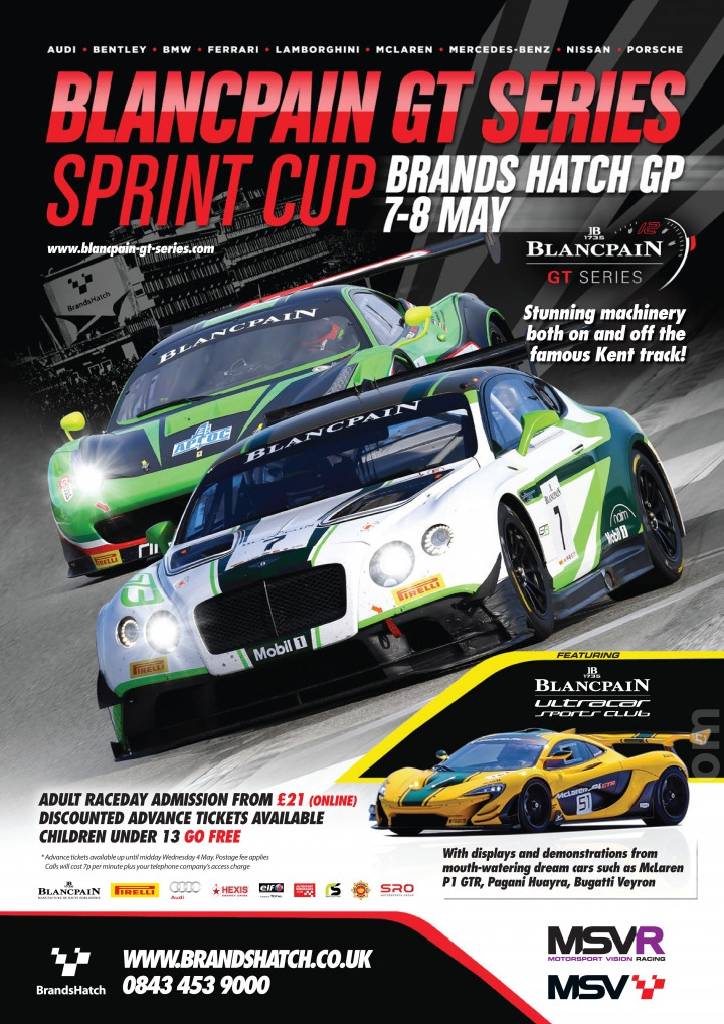 Poster of Blancpain GT Series Sprint Cup Brands Hatch 2016, United Kingdom, 7 - 8 May 2016