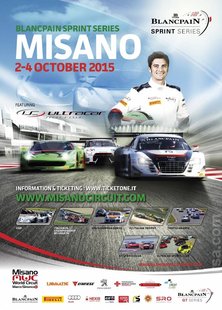 Poster of Blancpain GT Series Sprint Cup Misano 2015, Italy, 2 - 4 October 2015