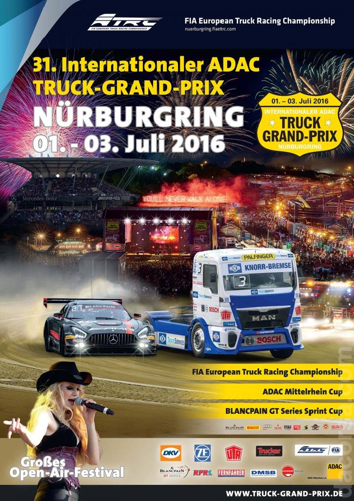 Poster of Blancpain GT Series Sprint Cup Nurburgring 2016, Germany, 1 - 3 July 2016