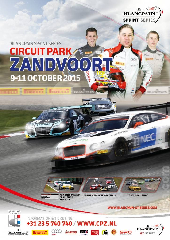 Poster of Blancpain GT Series Sprint Cup Zandvoort 2015, Netherlands, 9 - 10 October 2015