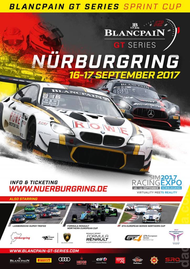 Poster of Blancpain GT Sprint Nurburgring 2017, Blancpain GT Series round 09, Germany, 15 - 17 September 2017
