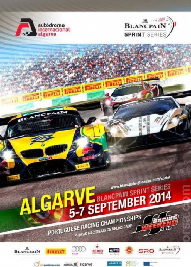 Poster of Blancpain Sprint Algarve 2014, Blancpain GT Series, Portugal, 5 - 7 September 2014
