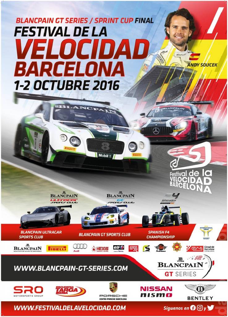 Poster of Festival de la Velocidad 2016, Blancpain GT Series, Spain, 1 - 2 October 2016
