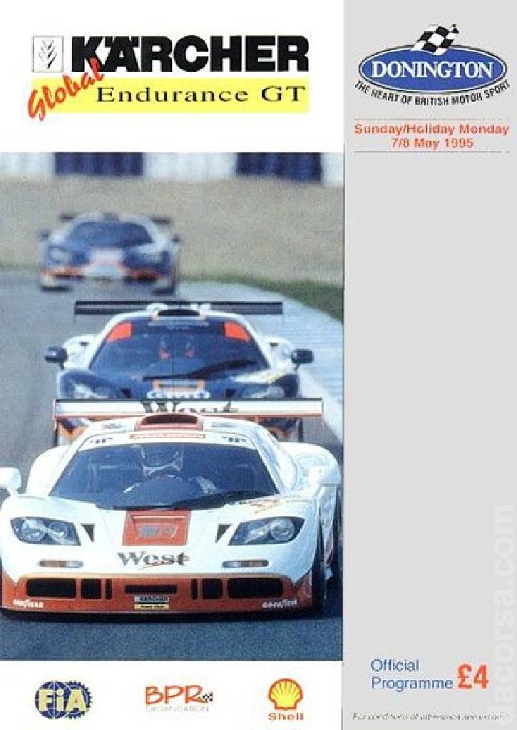 Image representing 4 Hours of Donington 1995, BPR Global GT Series round 06, United Kingdom, 7 - 8 May 1995