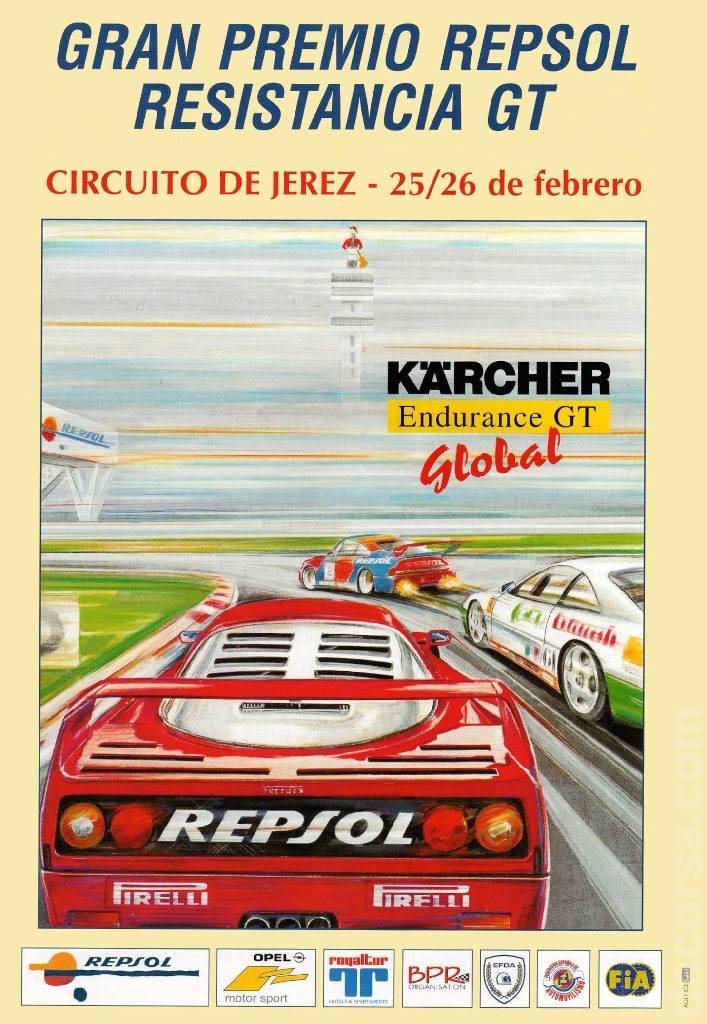 Image representing 4 Hours of Jerez 1995, BPR Global GT Series round 01, Spain, 26 February 1995
