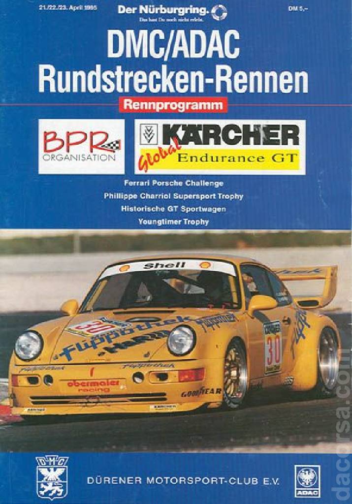 Image representing 4 Hours of Nurburgring 1995, BPR Global GT Series round 05, Germany, 23 April 1995