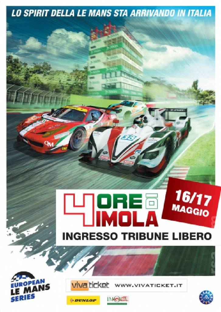 Poster of 4 Hours of Imola 2015, European Le Mans Series round 02, Italy, 16 - 17 May 2015