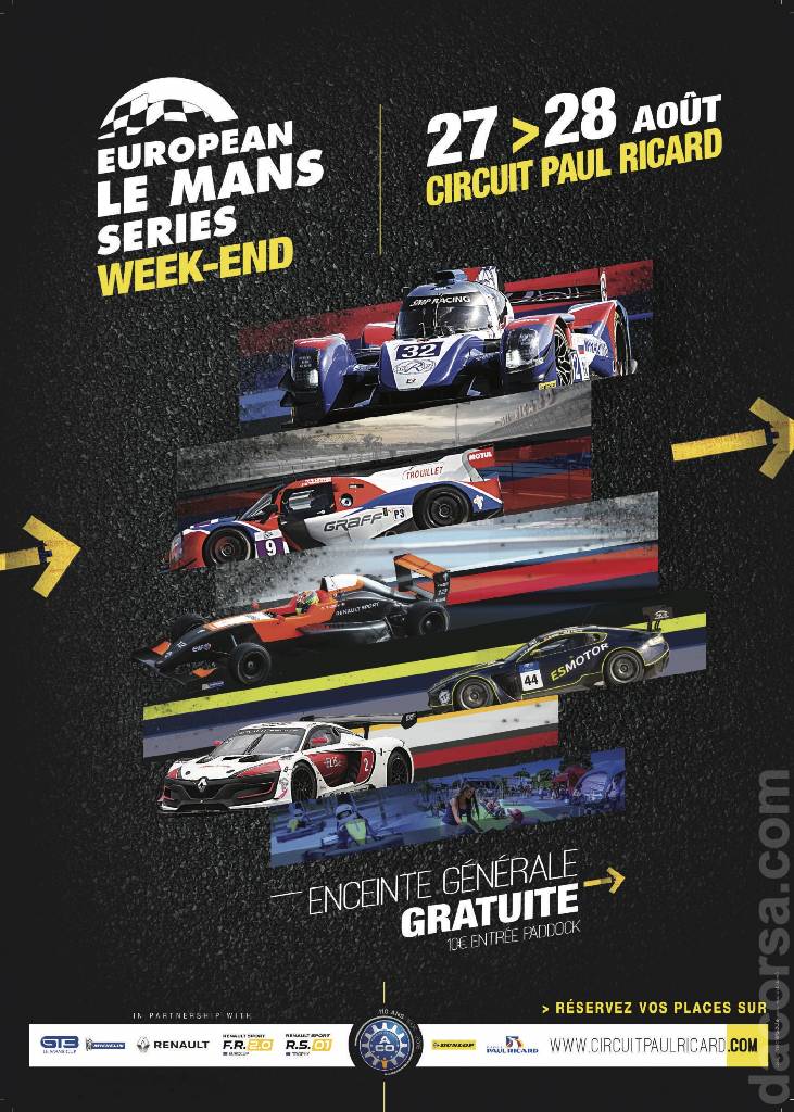 Poster of 4 Hours of Le Castellet 2016, European Le Mans Series round 04, France, 26 - 28 August 2016