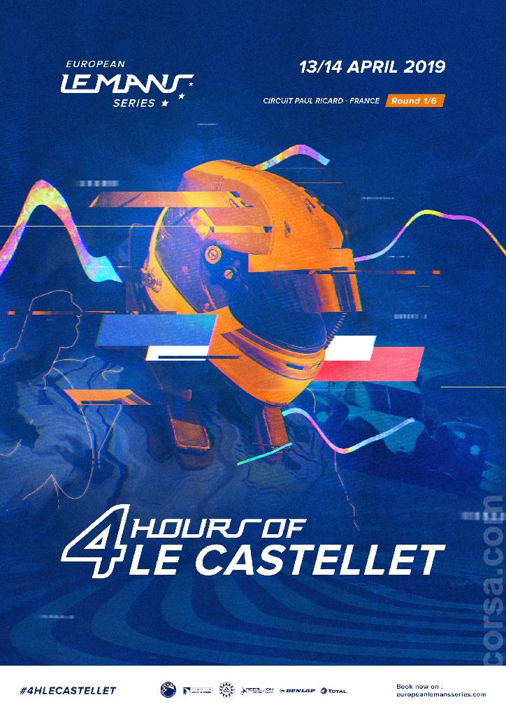 Poster of 4 Hours of Le Castellet 2019, European Le Mans Series round 01, France, 12 - 14 April 2019