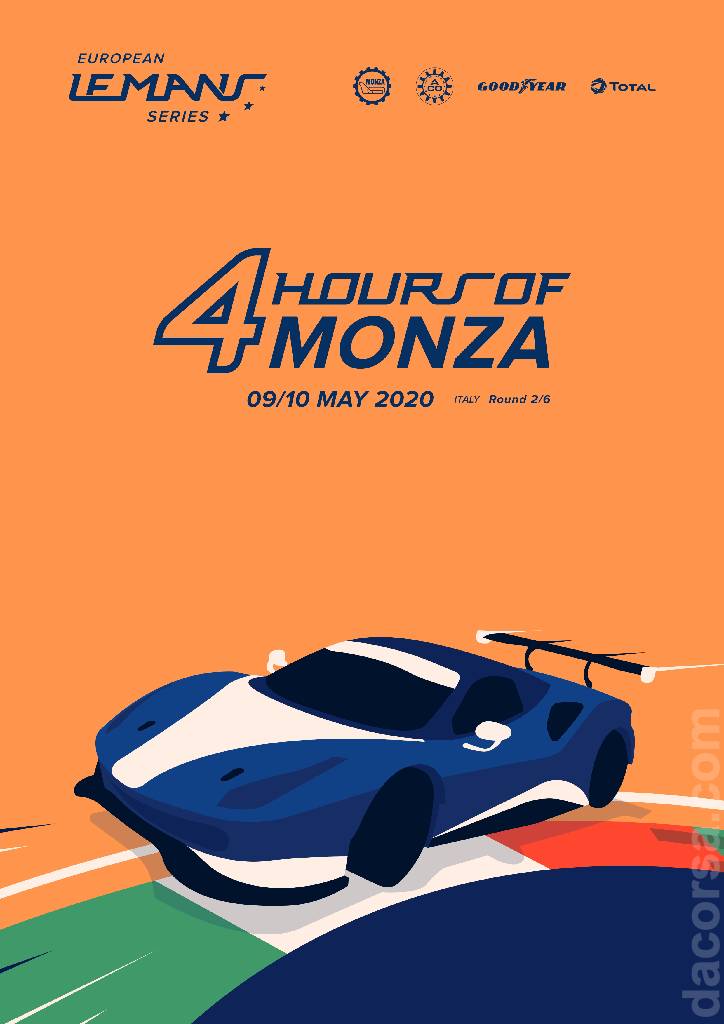 Poster of 4 Hours of Monza 2020, European Le Mans Series round 04, Italy, 11 October 2020
