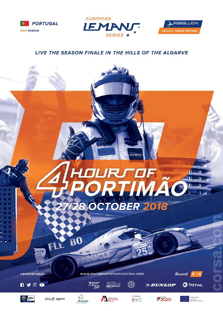 Poster of 4 Hours of Portimao 2018, European Le Mans Series round 06, Portugal, 27 - 28 October 2018