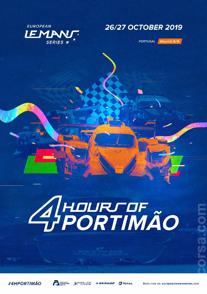 Poster of 4 Hours of Portimao 2019, European Le Mans Series round 06, Portugal, 25 - 27 October 2019