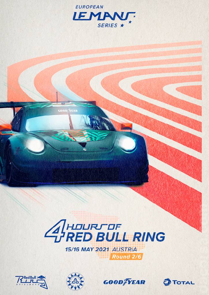 Poster of 4 Hours of the Red Bull Ring 2021, European Le Mans Series round 02, Austria, 15 - 17 May 2021