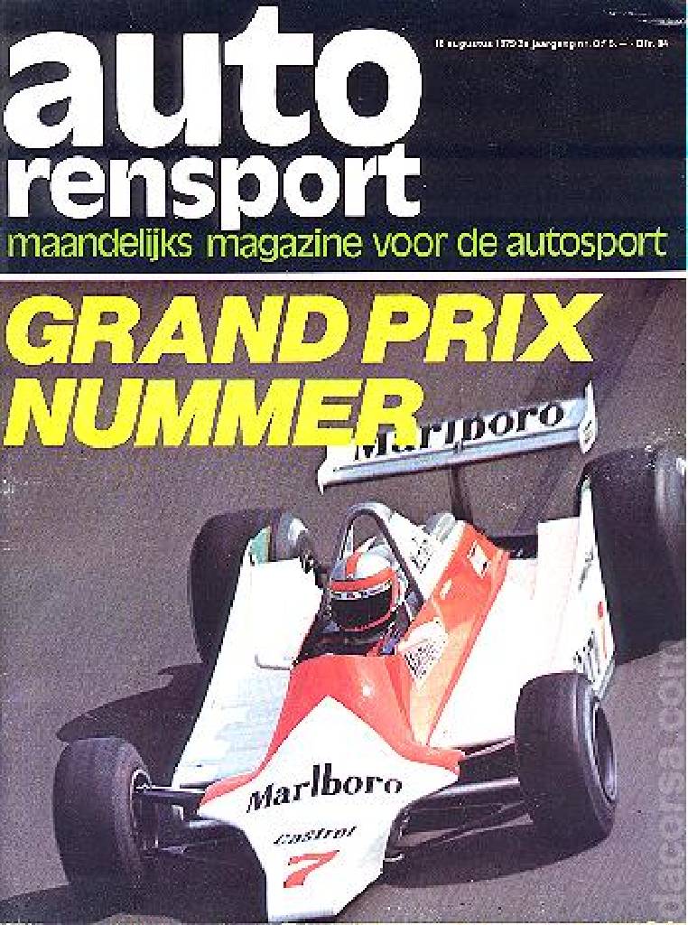 Poster of 28. Grote Prijs van Nederland, FIA Formula One World Championship round 12, Netherlands, 24 - 26 August 1979