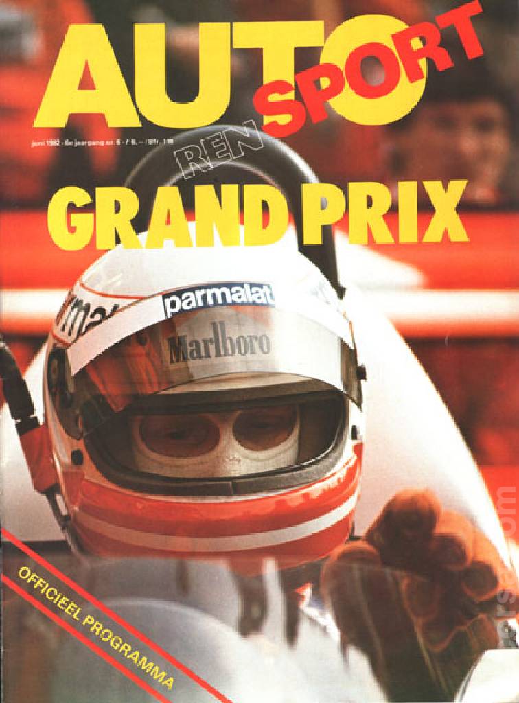 Poster of 31. Grote Prijs van Nederland, FIA Formula One World Championship round 09, Netherlands, 3 July 1982