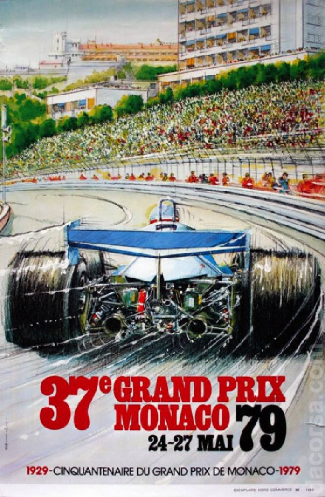 Poster of 37. Grand Prix de Monaco, FIA Formula One World Championship round 07, Monaco, 24 - 27 May 1979
