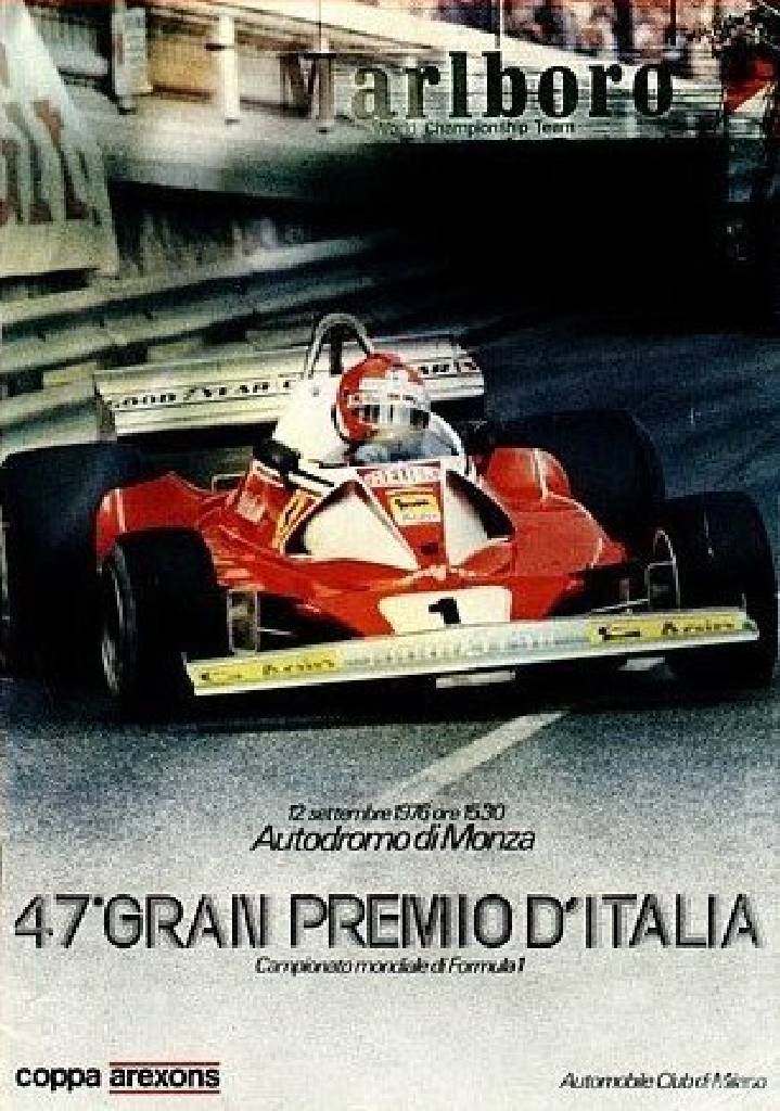 Poster of 47. Gran Premio d'Italia, FIA Formula One World Championship round 13, Italy, 12 September 1976