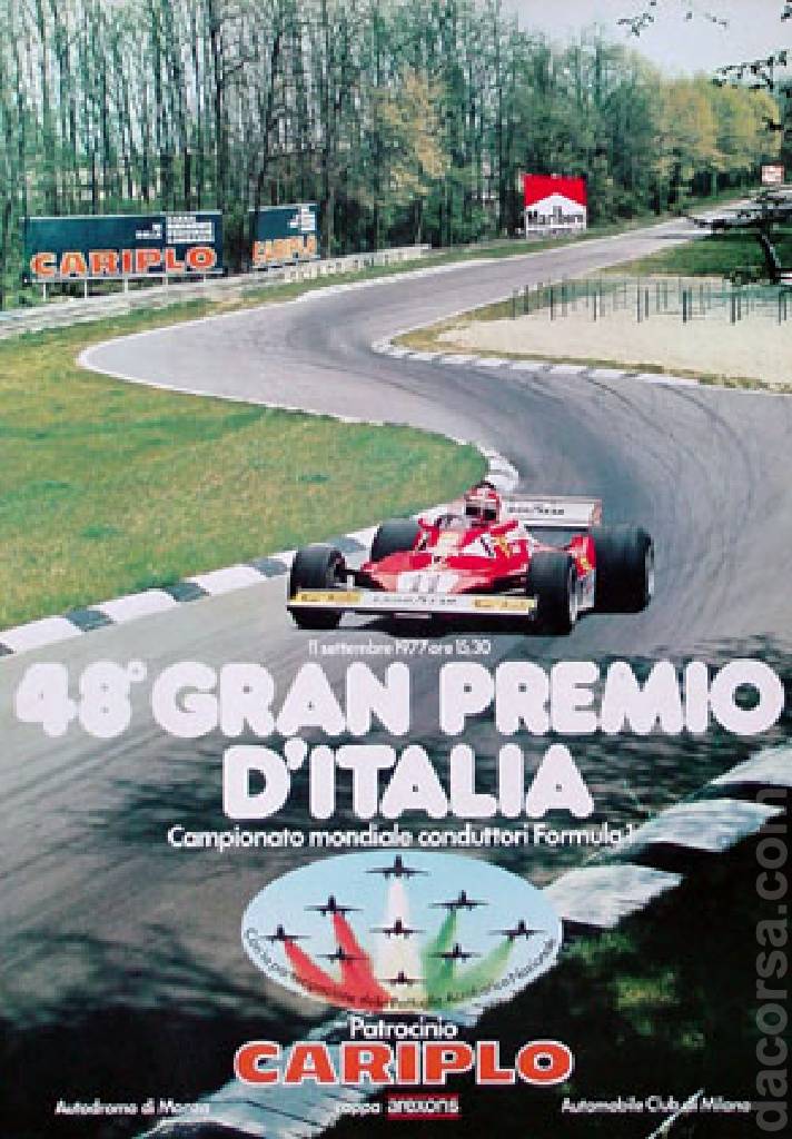 Poster of 48. Gran Premio d'Italia, FIA Formula One World Championship round 14, Italy, 11 September 1977