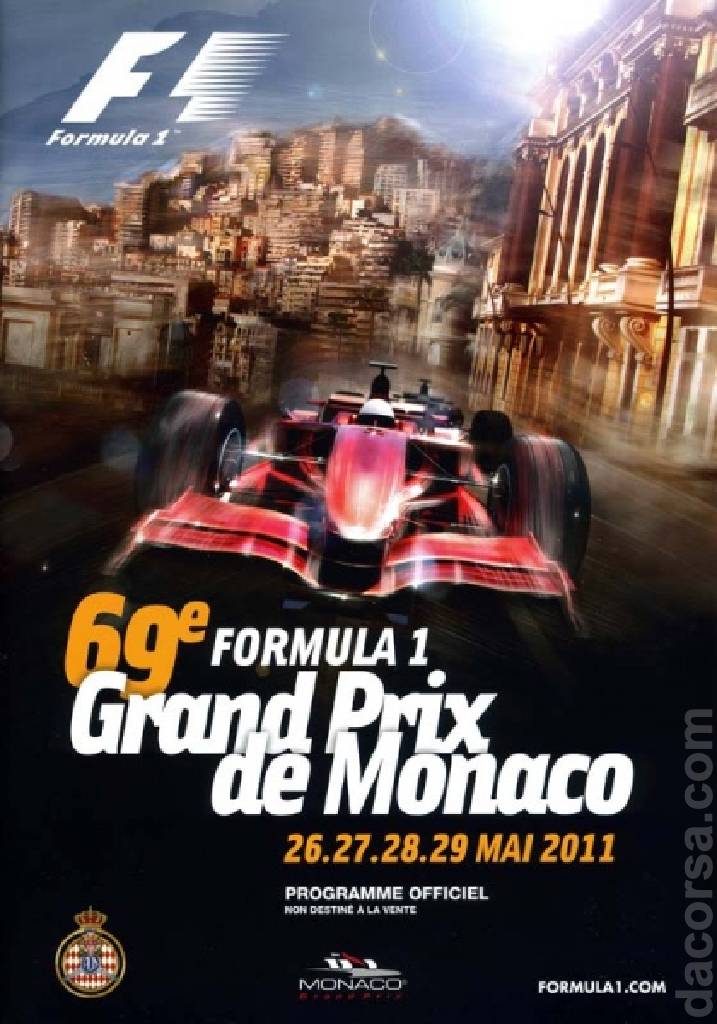Poster of 69. Grand Prix de Monaco, FIA Formula One World Championship round 06, Monaco, 26 - 29 May 2011