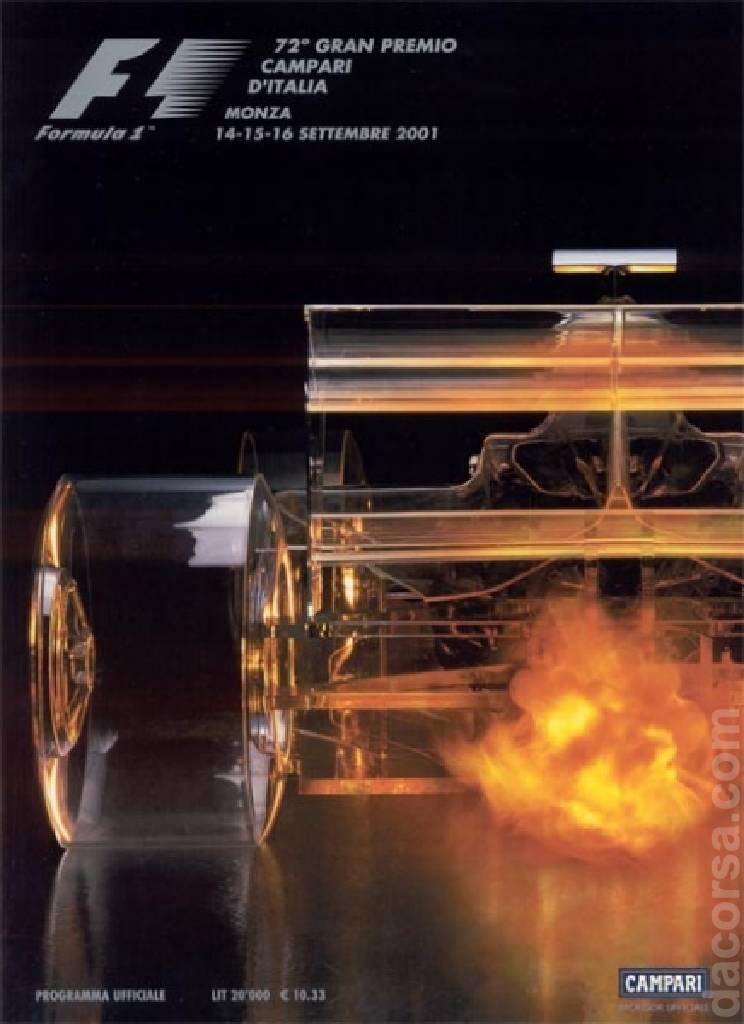 Image representing 72. Gran Premio Campari d'Italia, FIA Formula One World Championship round 15, Italy, 14 - 16 September 2001