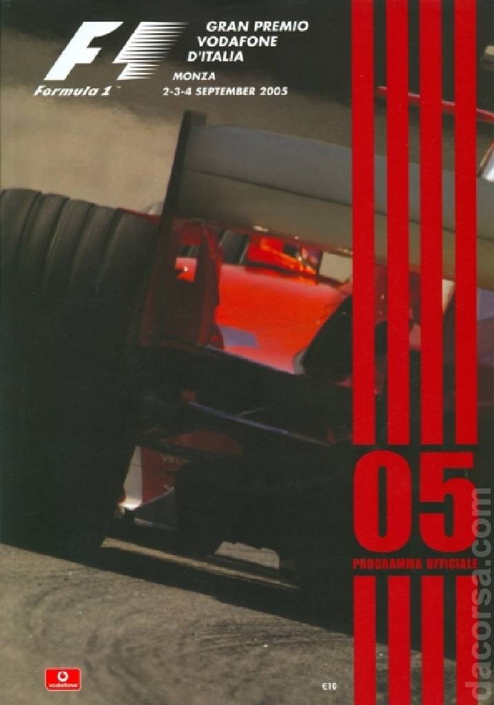 Image representing 76. Gran Premio Vodaphone d'Italia, FIA Formula One World Championship round 15, Italy, 2 - 4 September 2005