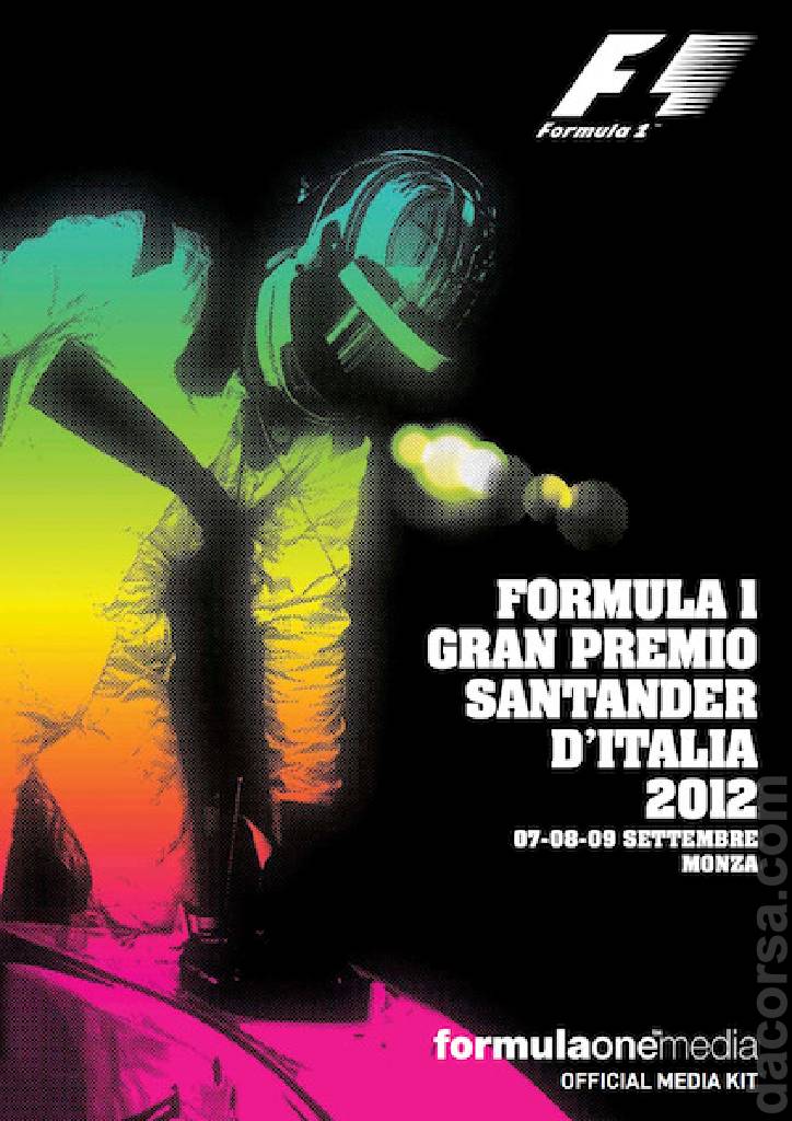 Poster of 83. Gran Premio Santander d'Italia, FIA Formula One World Championship round 13, Italy, 7 - 9 September 2012