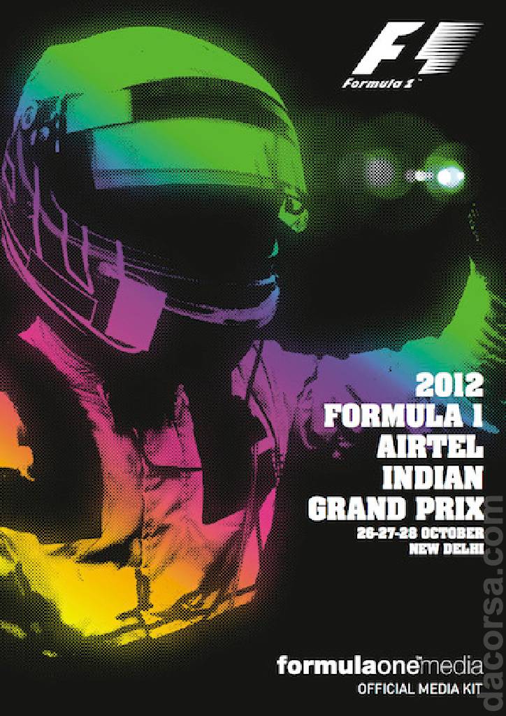 Poster of Airtel Indian Grand Prix 2012, FIA Formula One World Championship round 17, India, 26 - 28 October 2012