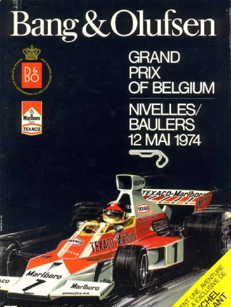 Poster of Bang & Olufsen Grote Prijs van Belgie 1974, FIA Formula One World Championship round 05, Belgium, 12 May 1974