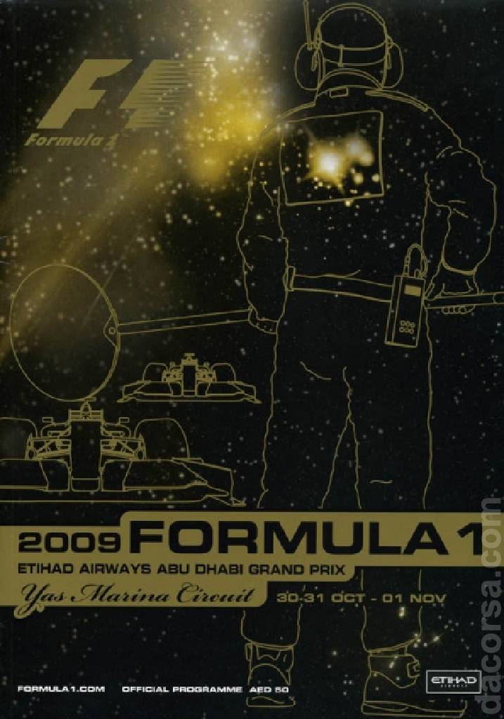 Poster of Etihad Airways Abu Dhabi Grand Prix 2009, FIA Formula One World Championship round 17, United Arab Emirates, 30 October - 1 November 2009