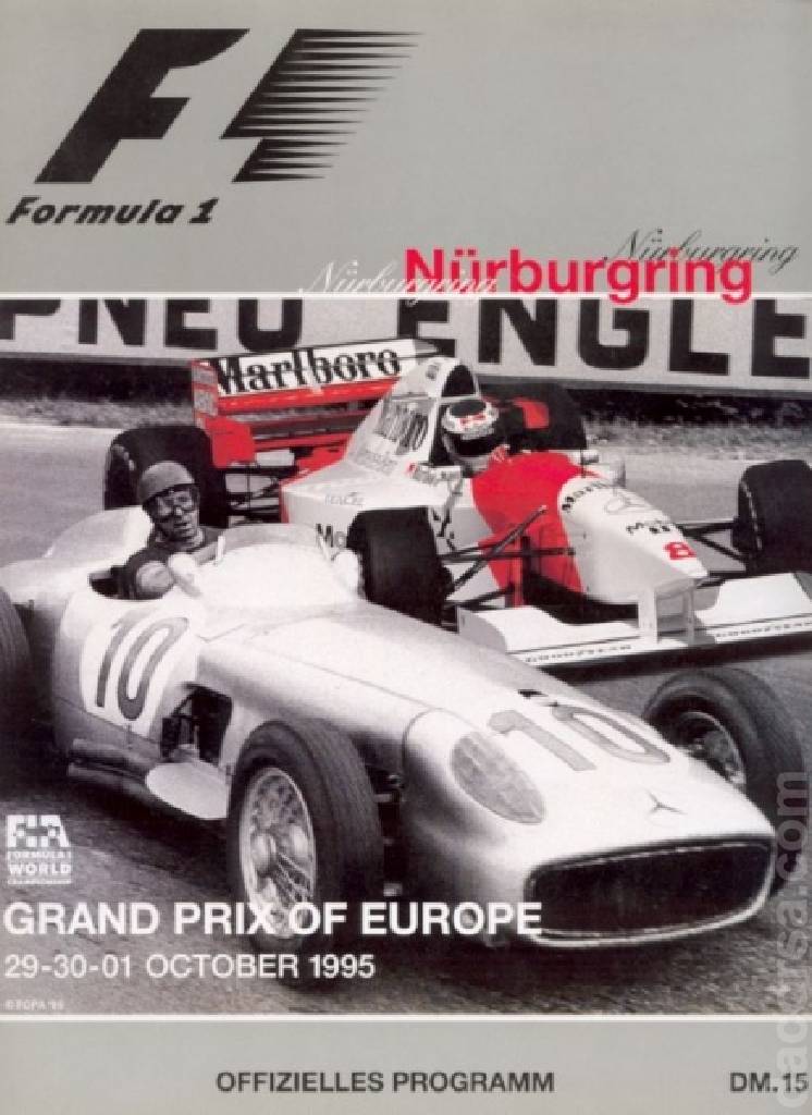 Poster of European Grand Prix 1995, FIA Formula One World Championship round 14, Europe, 29 September - 1 October 1995