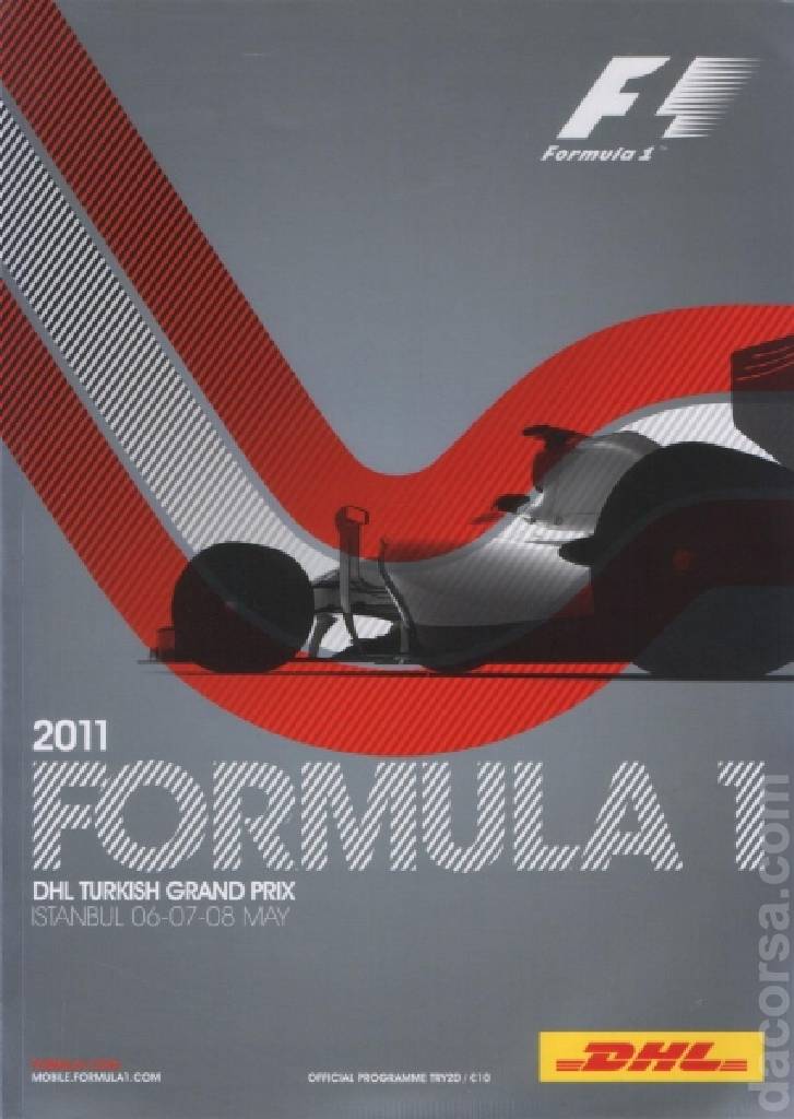 Poster of Formula 1 DHL Turkish Grand Prix 2011, FIA Formula One World Championship round 04, Turkey, 6 - 8 May 2011