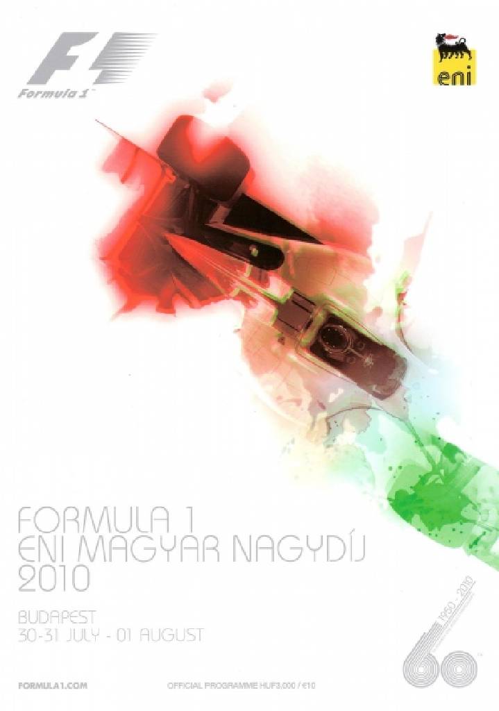 Poster of Formula 1 Eni Magyar Nagydij 2010, FIA Formula One World Championship round 12, Hungary, 30 July - 1 August 2010