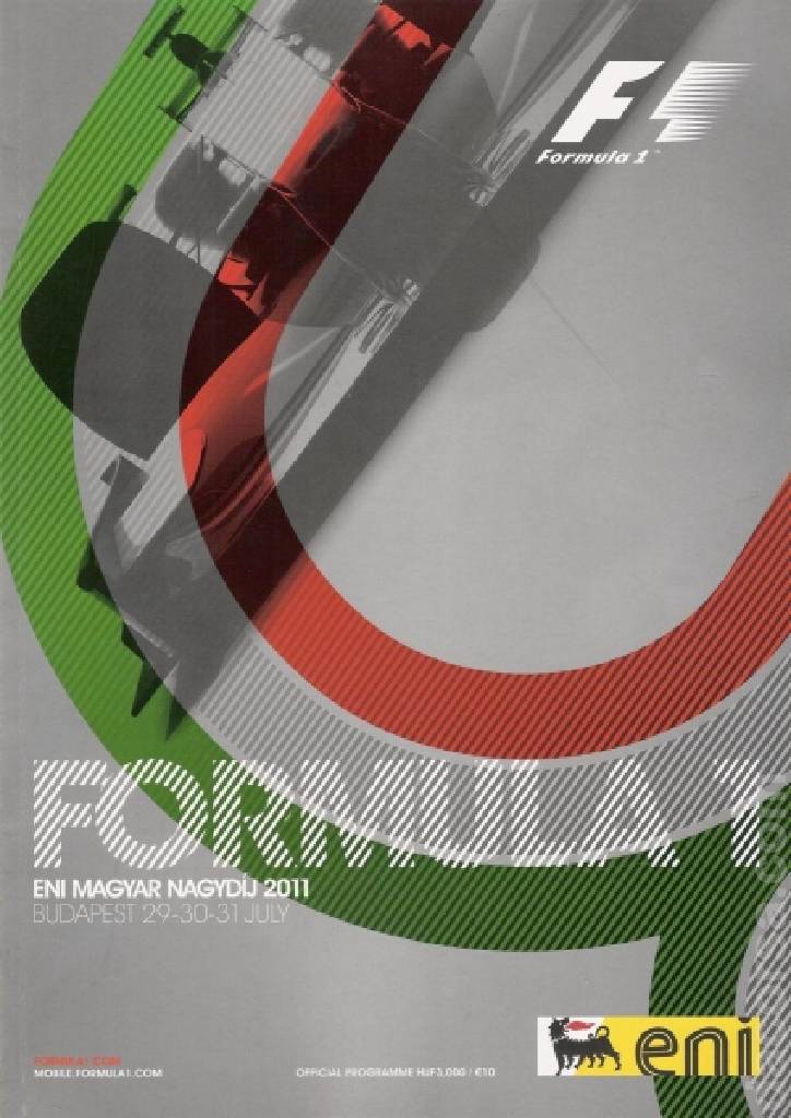 Poster of Formula 1 Eni Magyar Nagydij 2011, FIA Formula One World Championship round 11, Hungary, 29 - 31 July 2011