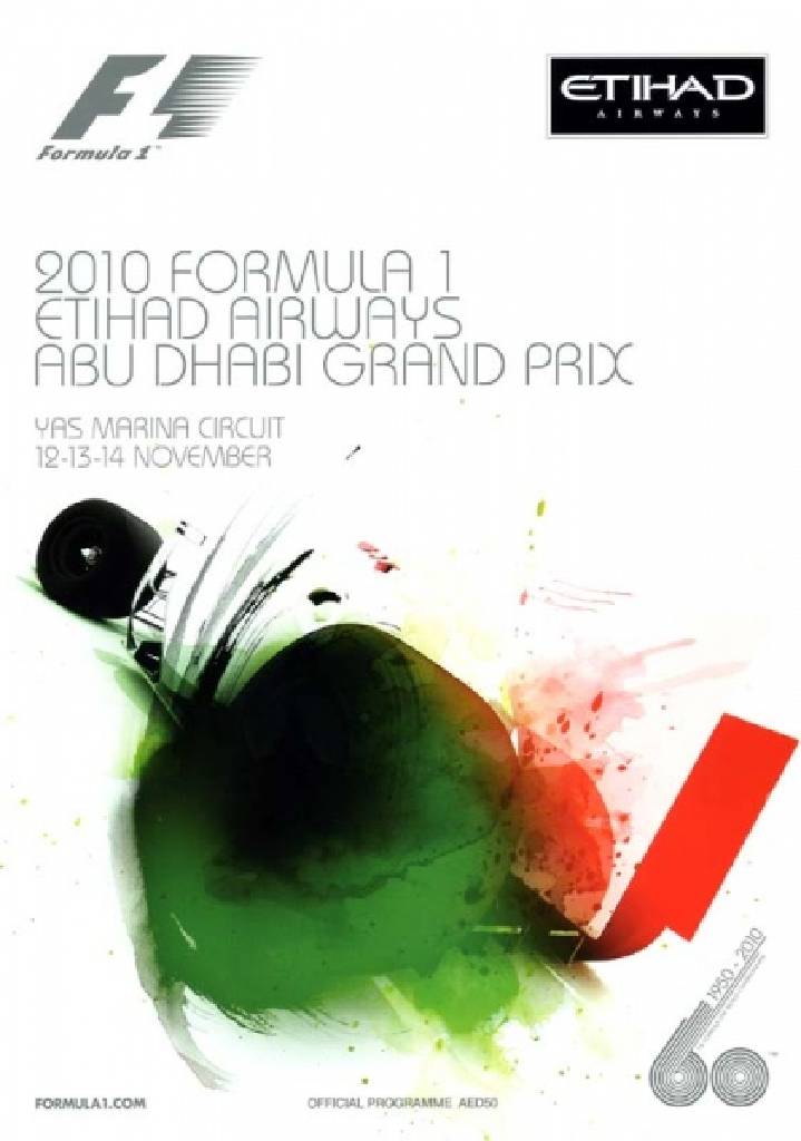 Image representing Formula 1 Etihad Airways Abu Dhabi Grand Prix 2010, FIA Formula One World Championship round 19, United Arab Emirates, 12 - 14 November 2010