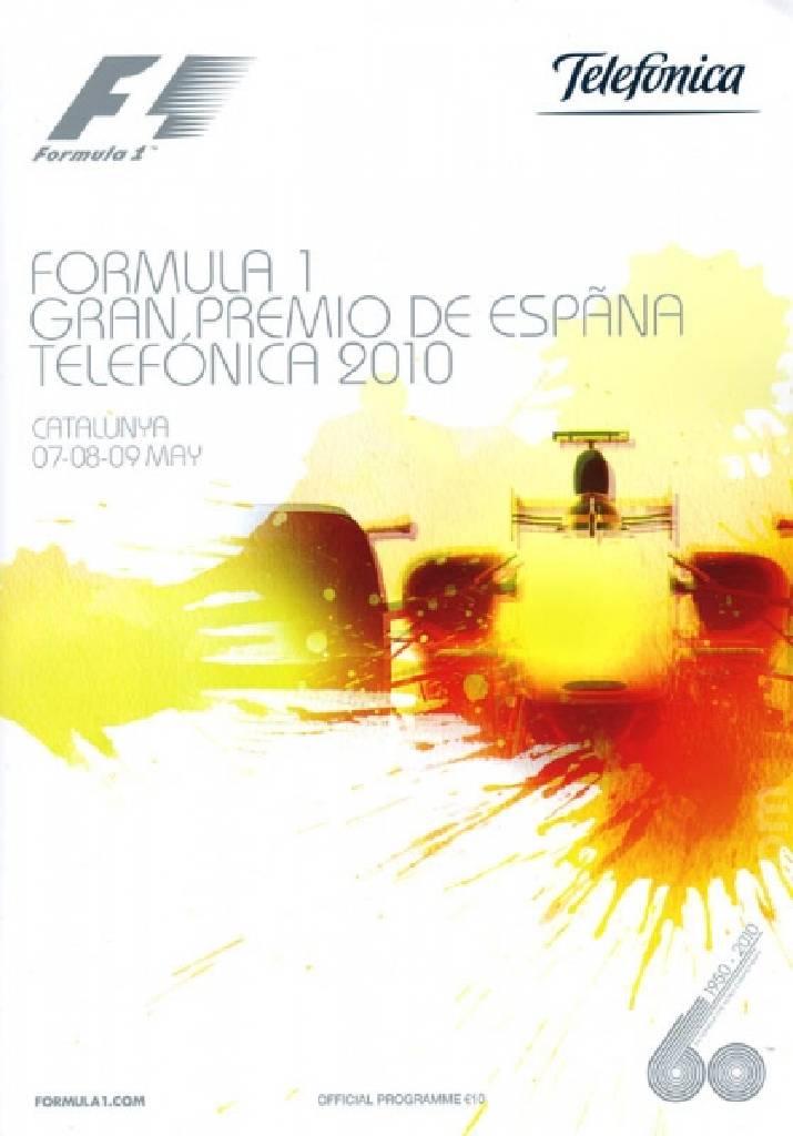 Image representing Formula 1 Grand Premio de Espana Telefonica 2010, FIA Formula One World Championship round 05, Spain, 7 - 9 May 2010