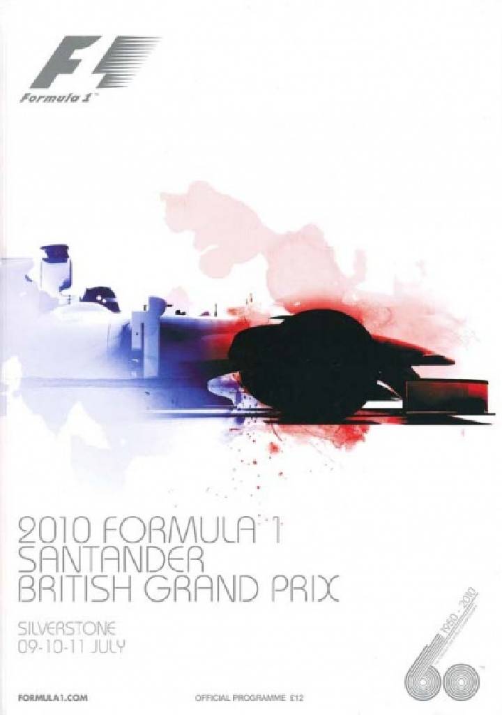 Image representing Formula 1 Santander British Grand Prix 2010, FIA Formula One World Championship round 10, United Kingdom, 9 - 11 July 2010