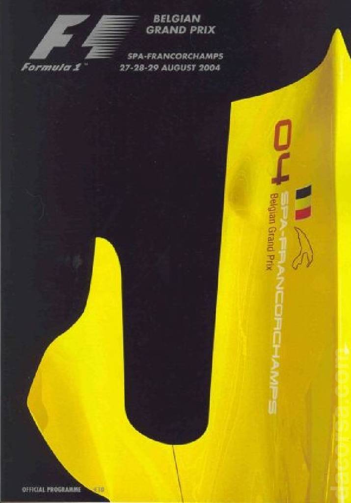 Image representing Foster's Belgian Grand Prix 2004, FIA Formula One World Championship round 14, Belgium, 27 - 29 August 2004