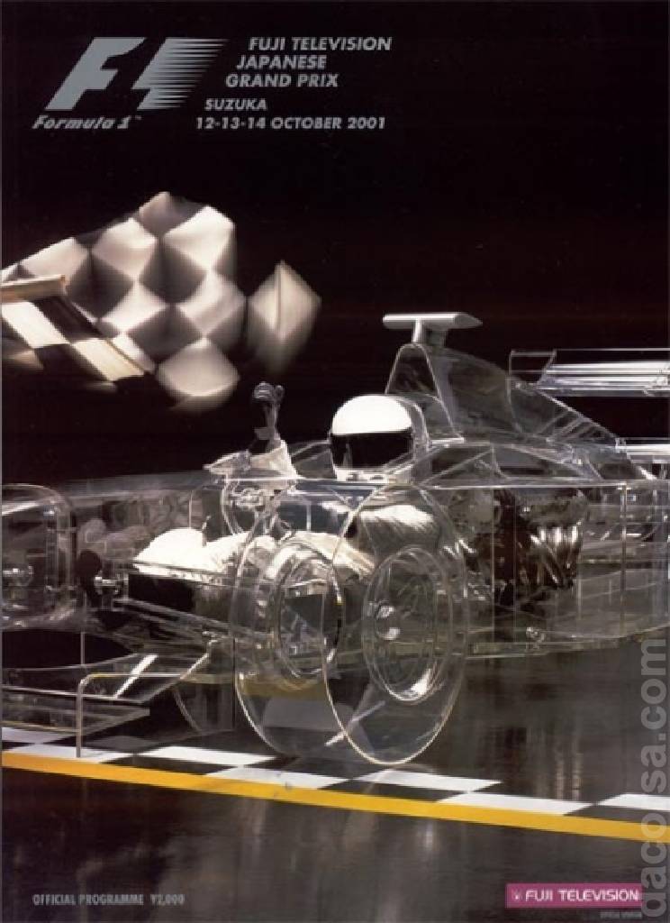 Poster of Fuji Television Japanese Grand Prix 2001, FIA Formula One World Championship round 17, Japan, 12 - 14 October 2001