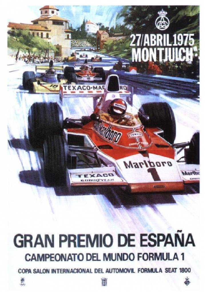 Poster of Gran Premio de Espana 1975, FIA Formula One World Championship round 04, Spain, 27 April 1975