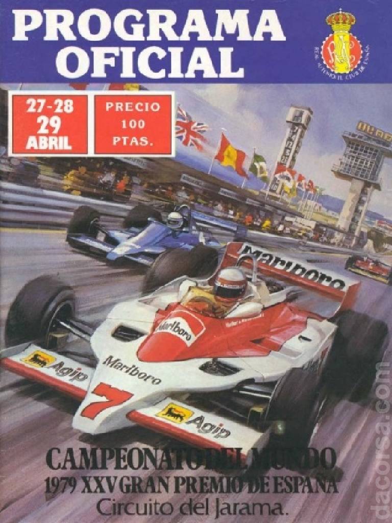 Poster of Gran Premio de Espana XVIII 1979, FIA Formula One World Championship round 05, Spain, 27 - 29 April 1979