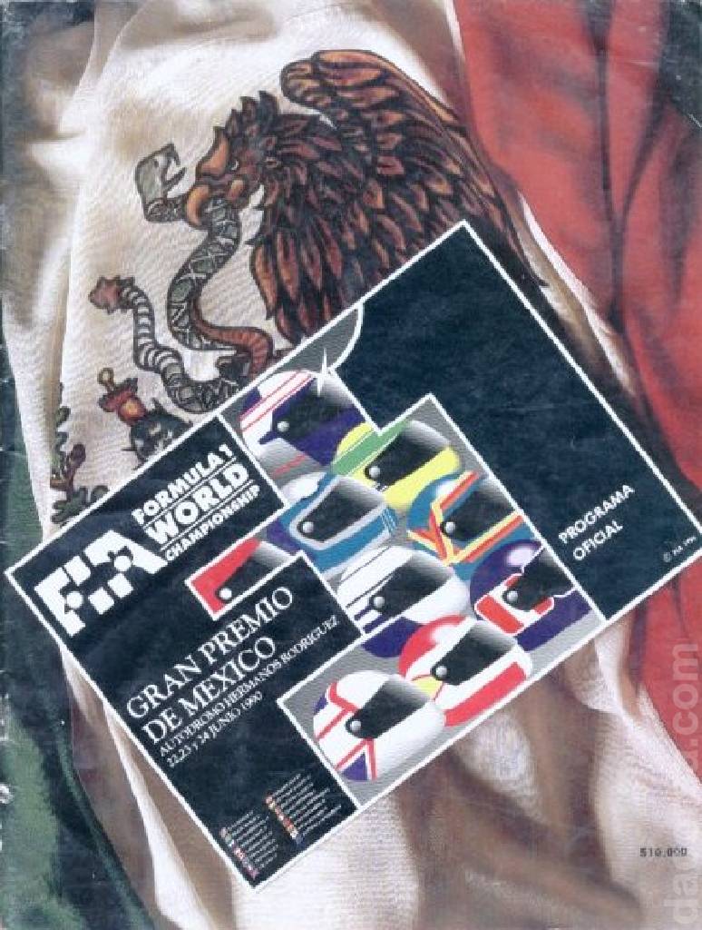 Poster of Gran Premio de Mexico 1990, FIA Formula One World Championship round 06, Mexico, 22 - 24 June 1990