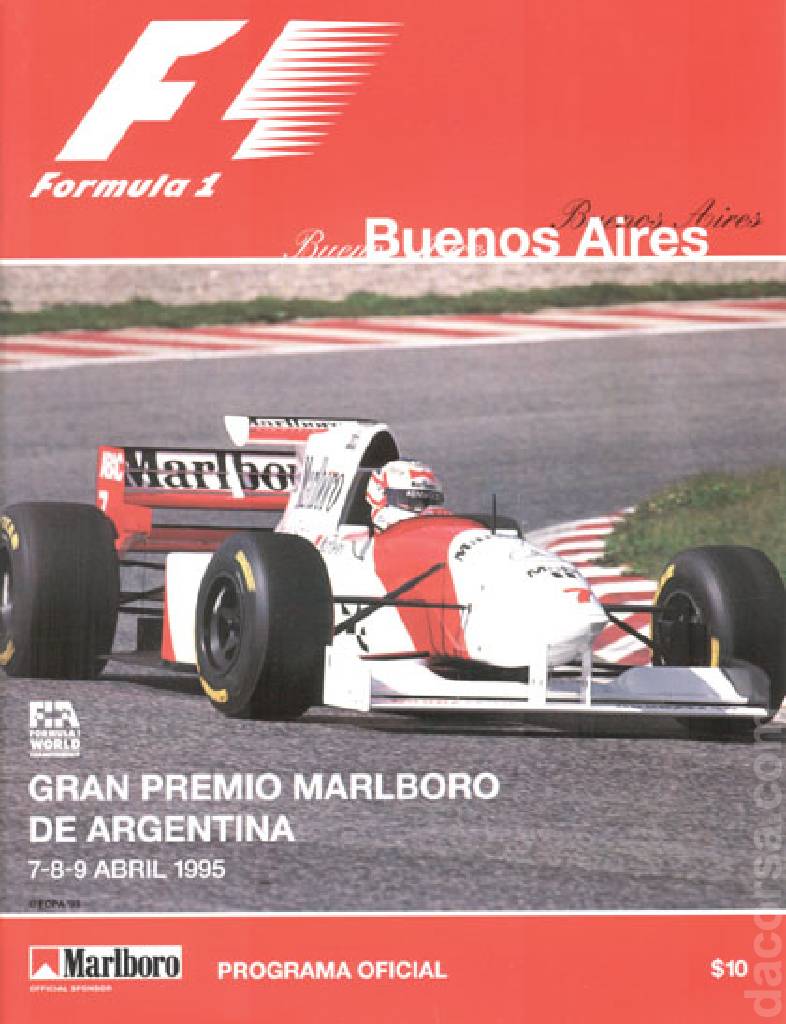 Poster of Gran Premio Marlboro de Argentina 1995, FIA Formula One World Championship round 02, Argentina, 7 - 9 April 1995