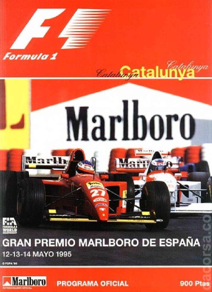 Poster of Gran Premio Marlboro de Espana 1995, FIA Formula One World Championship round 04, Spain, 12 - 14 May 1995